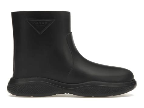 prada rubber pull on booties